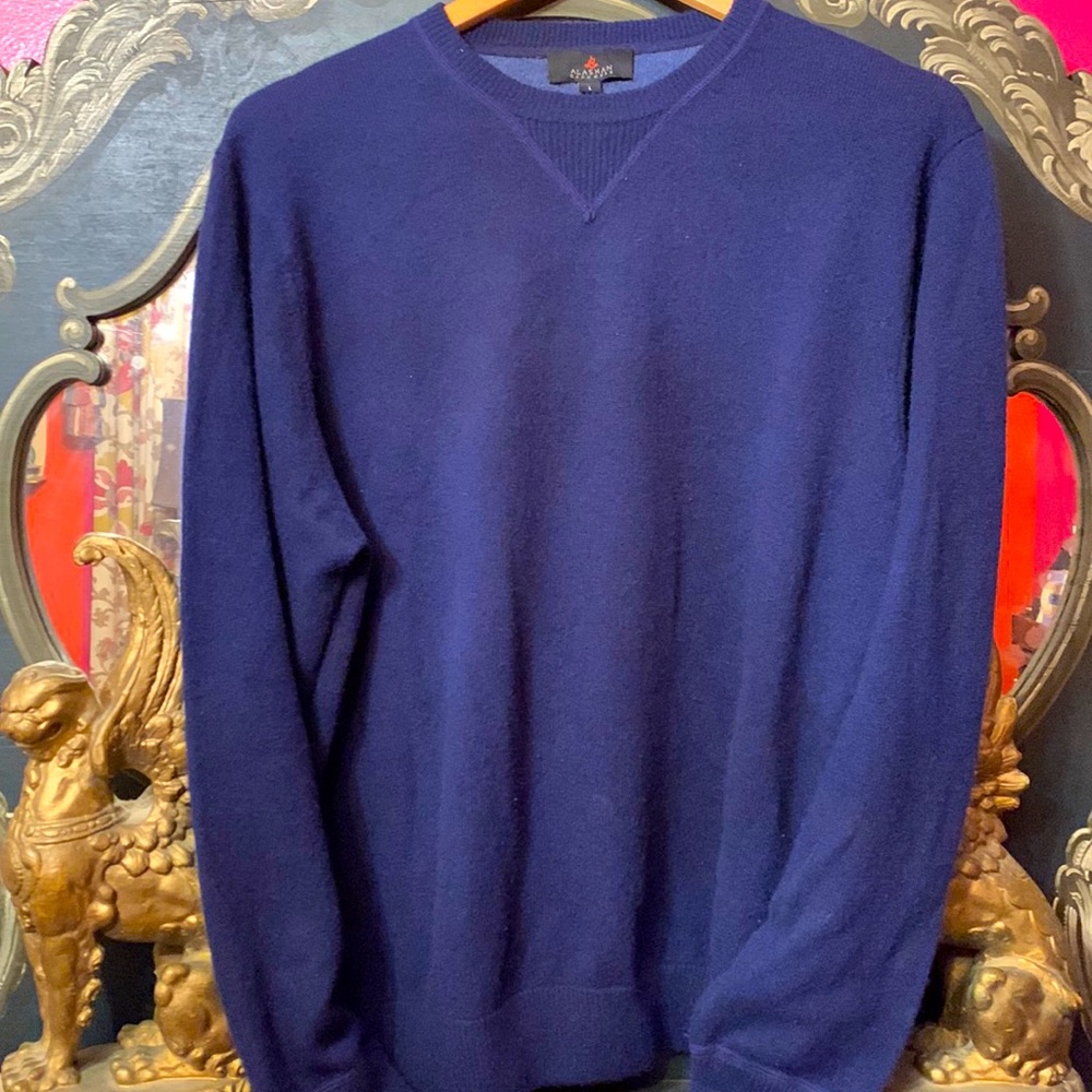 Men's luxury 100% cashmere crewneck sweater from Alaskan
